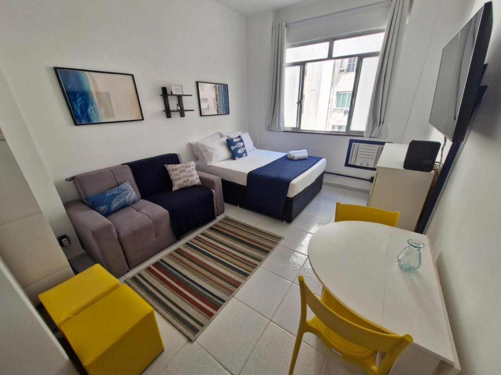 Studio Pe Na Areia Em Copacabana ริโอเดจาเนโร ภายนอก รูปภาพ